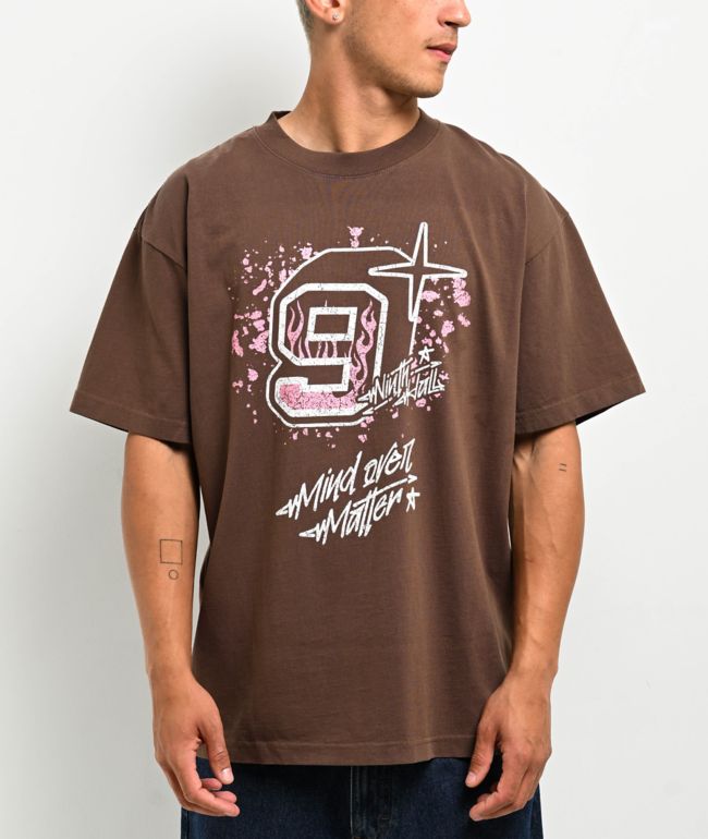 Ninth Hall Mind Over Matter Brown T-Shirt - Ninth Hall