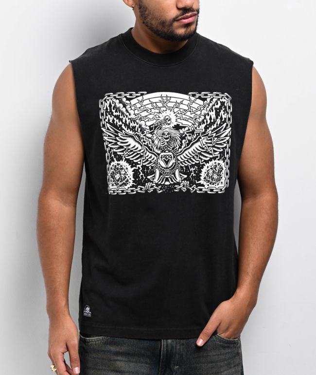 Famous stars & straps バスケタンク Famous Stars & Straps BOH Black Tank Top | Zumiez