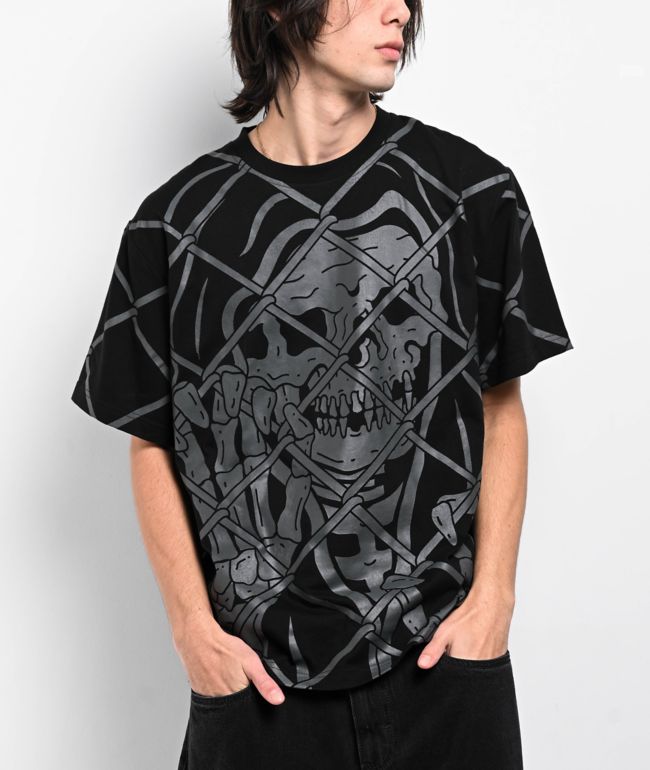 ★【人気のScull design】Primitive★T-Shirt★ Primitive Skateboarding Apparel Men's Truth Skull Floral Tee