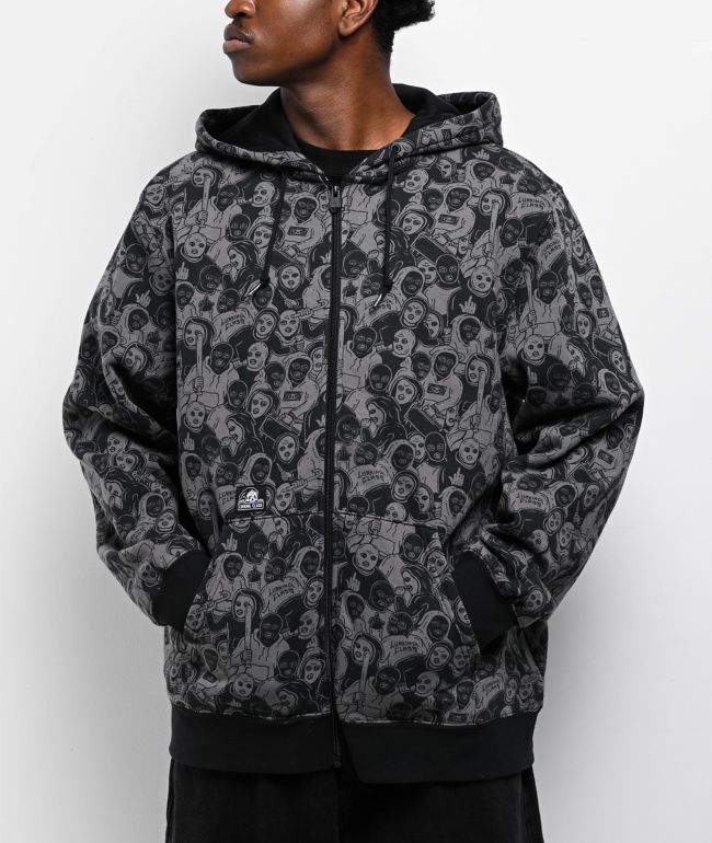 Famous Stars & Straps BOH Black Zip Hoodie | Zumiez Famous Stars & Straps BOH Black Zip Hoodie | Zumiez