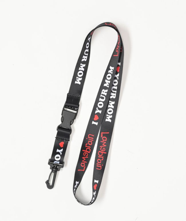 Lamebrain True Love Black Lanyard - Lamebrain Skateboards