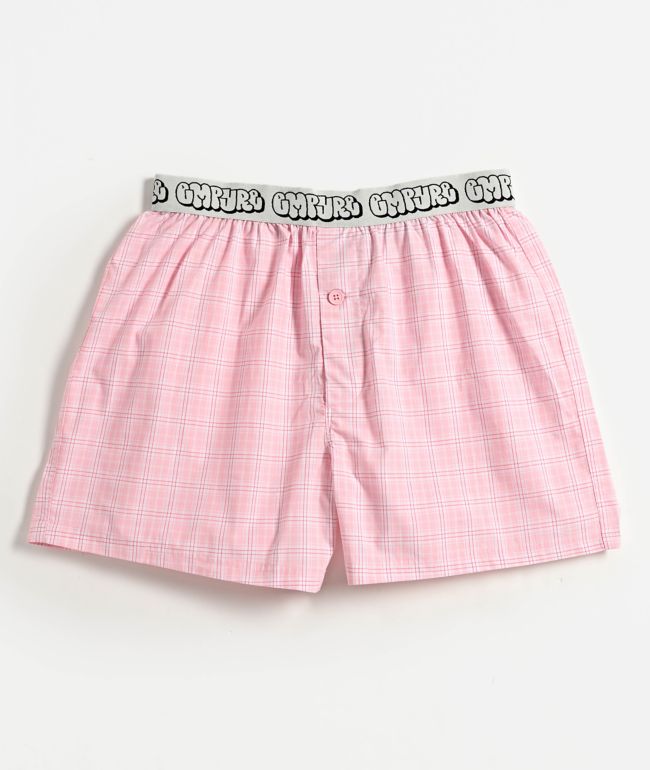 Empyre Pink Plaid Loose Boxers - Empyre