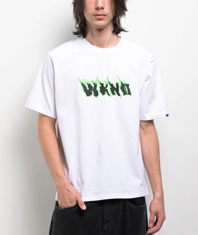 WKND Hot Fire White T-Shirt - WKND Skateboards