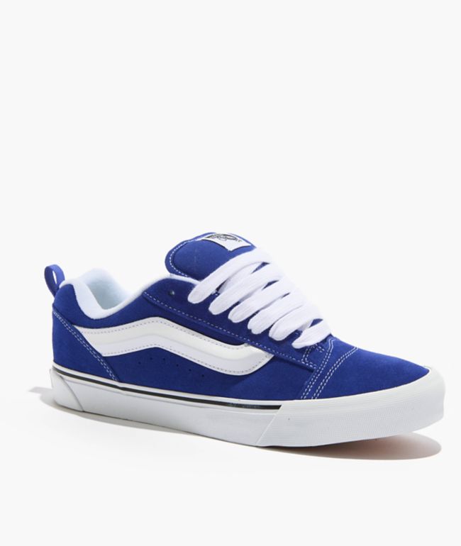 ☆VANS☆ New School Wave Washed Bluestone VN000CRPJCN1 Knu Skool Shoe in Wave Washed Blue / Black | Vans