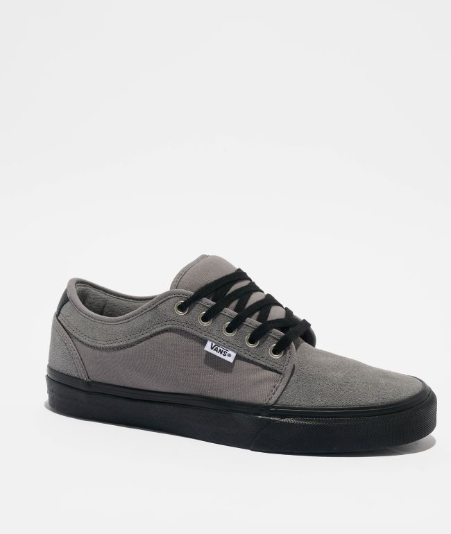 Vans Chukka Low Frost Grey & Black Skate Shoes - Vans