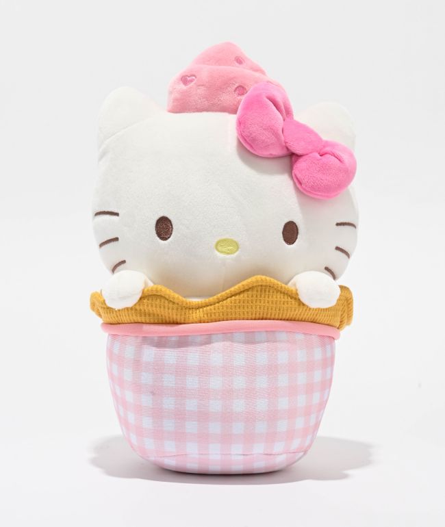 Hello Kitty Ice Cream Sundae Plush Toy - Hello Kitty
