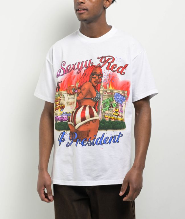 Sexyy Red For President White T-Shirt - Sexyy Red