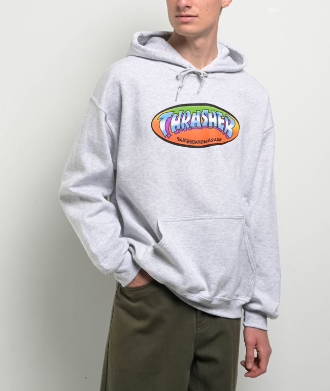 HUF x Bronze 56K Plantware Heather Grey Hoodie | Zumiez