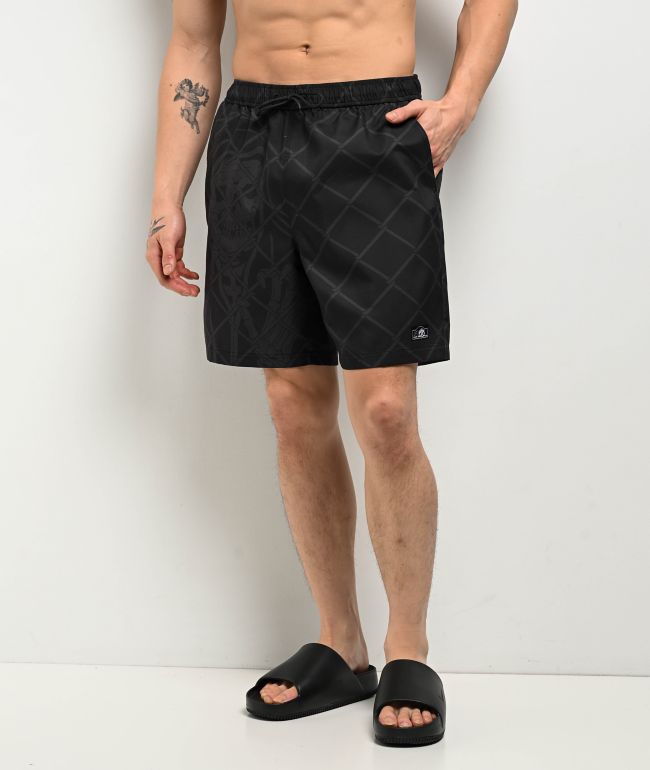 Lurking Class by Sketchy Tank Chained Black Board Shorts - Lurking Class by Sketchy Tank