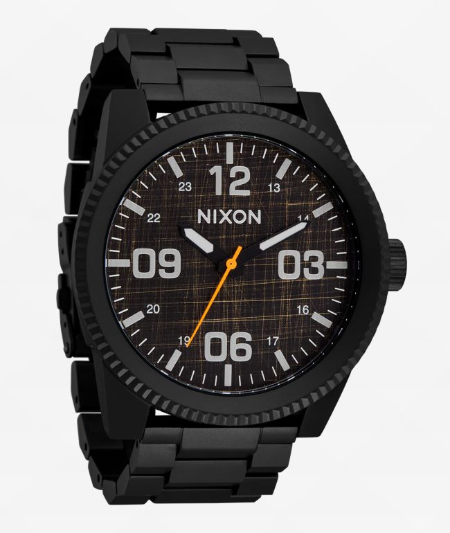Nixon Corporal Stainless Steel Black Analog Watch - Nixon Watches