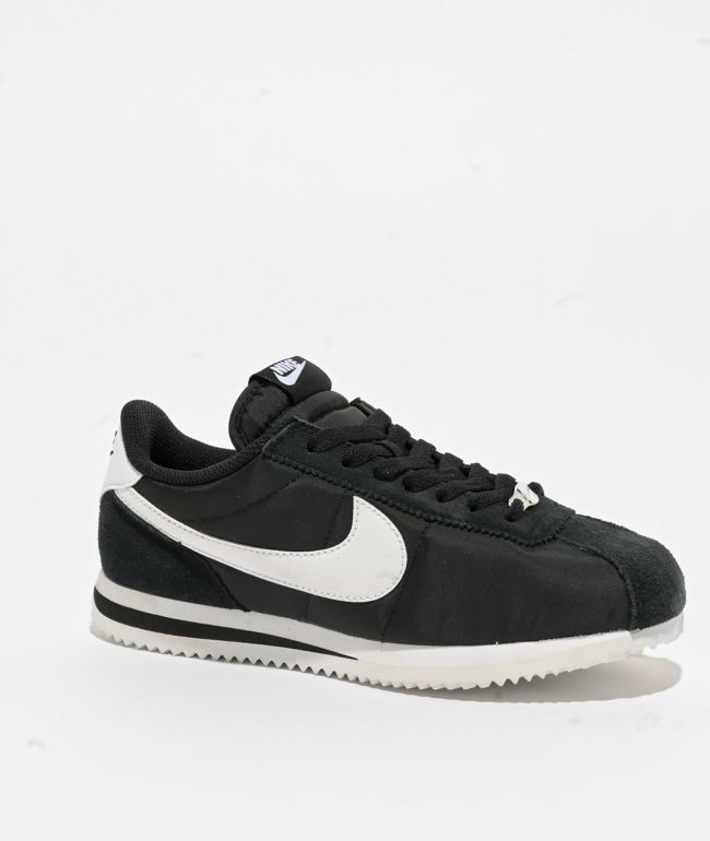 Nike Cortez Black & White Shoes | Zumiez