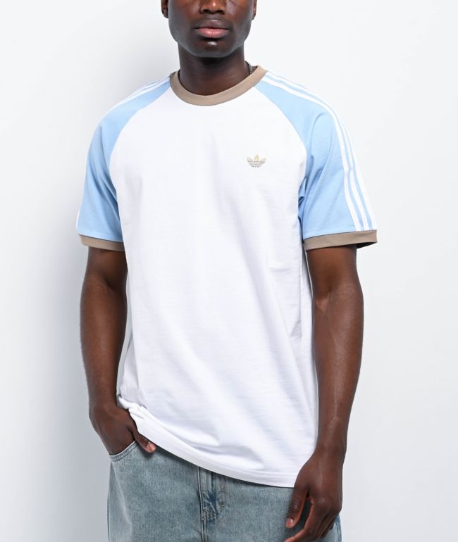 adidas Originals Cali White & Clear Sky T-Shirt - adidas