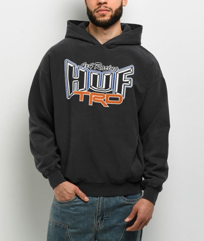 関税込み♪コラボ【HUF】x Toyota TRD ロゴ★Team 4X4 パーカー HUF x Toyota TRD Team 4x4 Black Hoodie | Zumiez