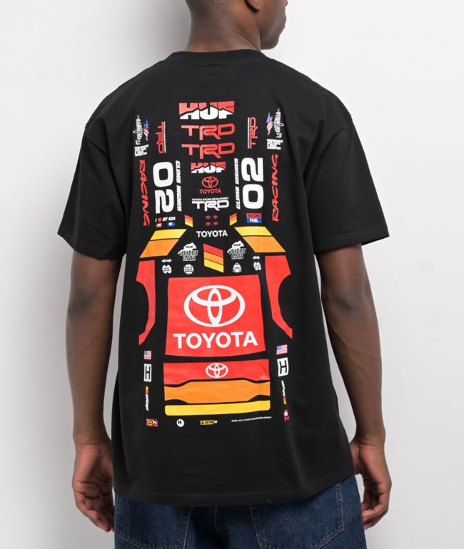 HUF x Toyota TRD Stickered Black T-Shirt - HUF