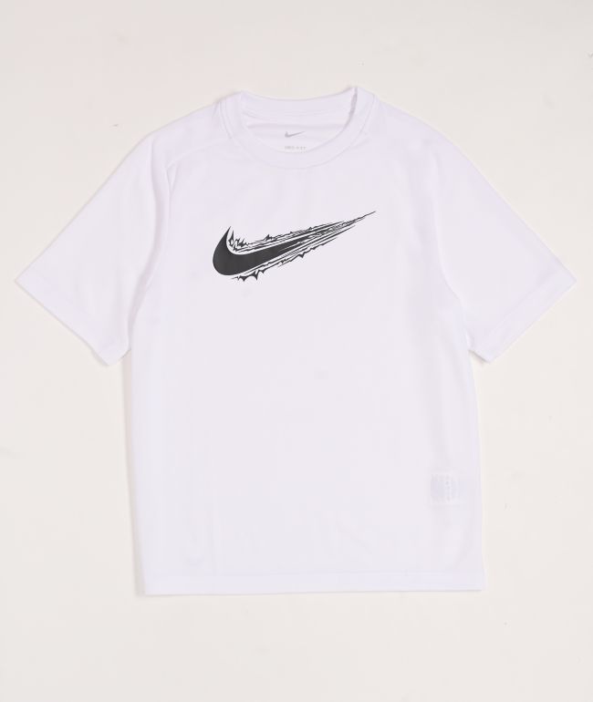 Nike Kids Dri-FIT Swoosh White T-Shirt - Nike