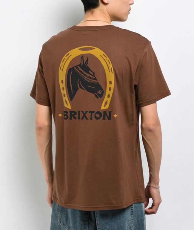 Brixton Blind Pinecone Brown T-Shirt - Brixton