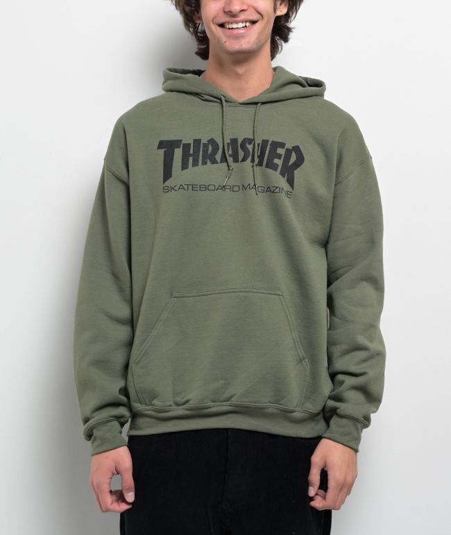 Thrasher Skate Mag Green Hoodie - Thrasher