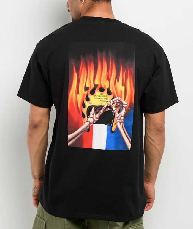 Loser Machine American Rights Stock Black T-Shirt - Loser Machine