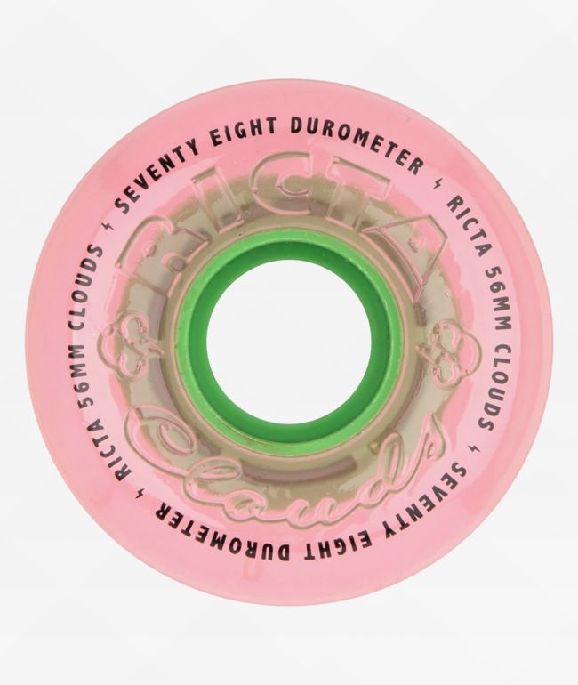 Ricta Clouds 56mm 78a Watermelon Pink Cruiser Skateboard Wheels - Ricta Wheels