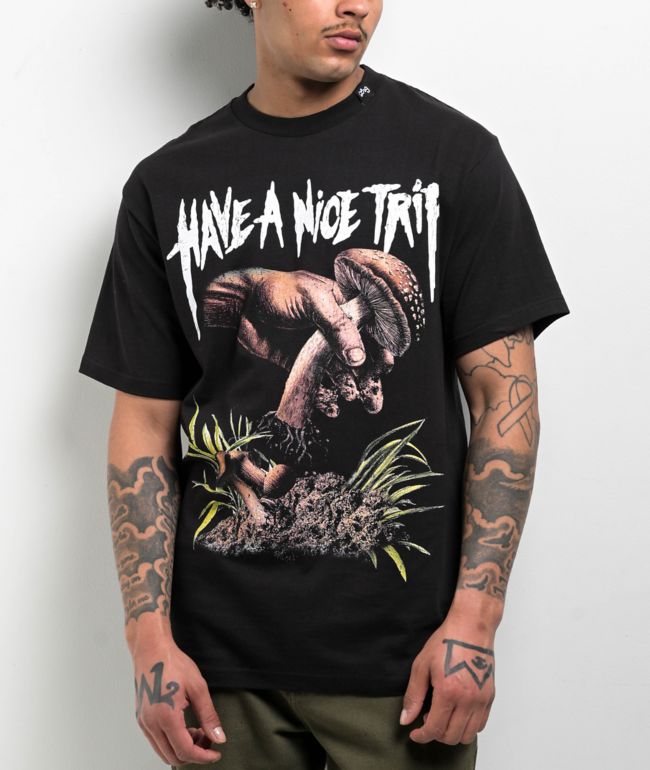 LRG x Push Trees Nice Trip Black T-Shirt - LRG