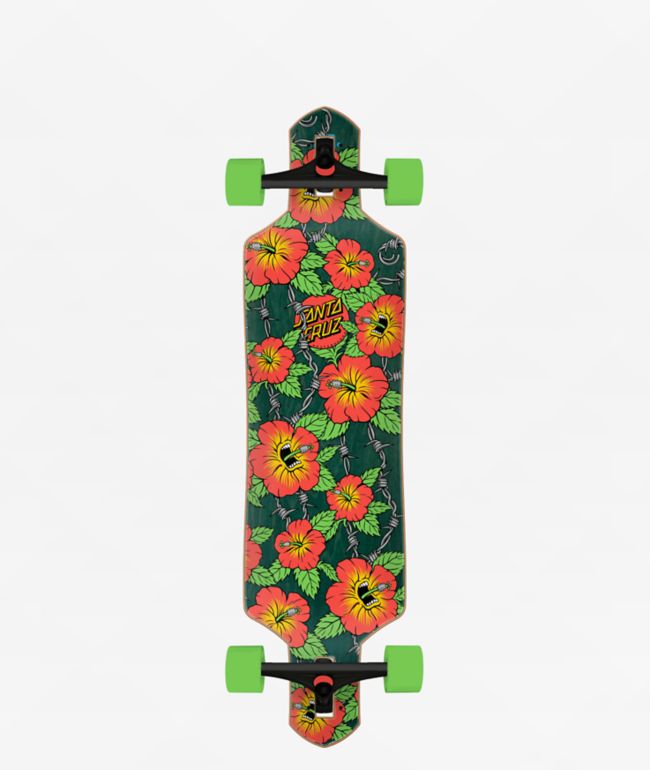 Santa Cruz Screaming Hibiscus 36" Drop Through Longboard Complete - Santa Cruz Skate