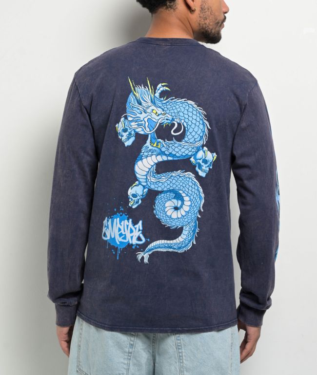 Krooked Bird Lightening Navy T-Shirt