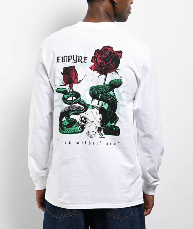 Ed Hardy Panther Snake White Thermal Long Sleeve T-Shirt | Zumiez