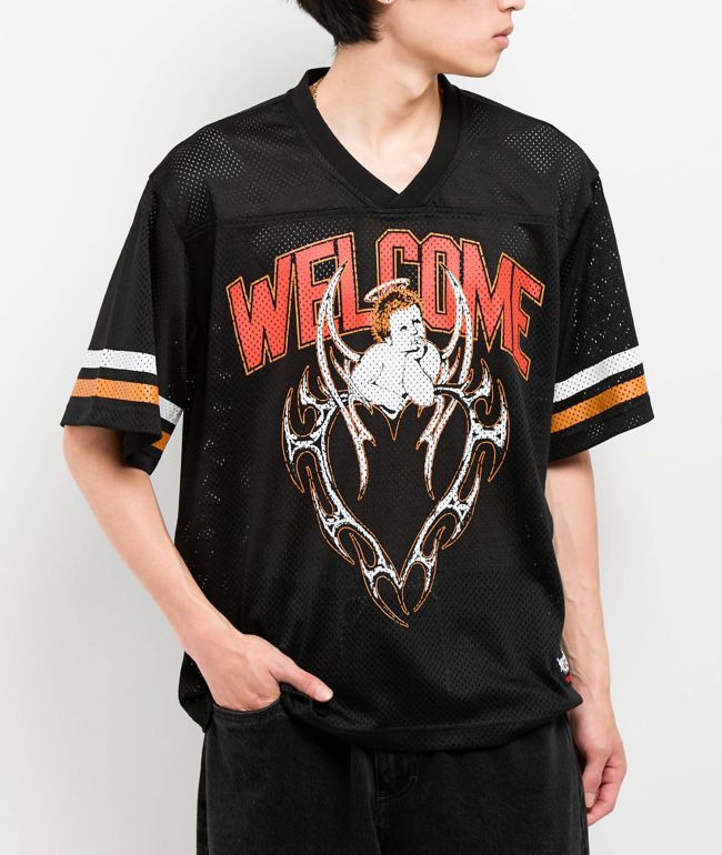 Adventure Time x Welcome Black Mesh Football Jersey | Zumiez