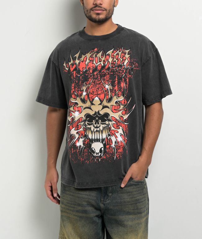 Vitriol Biospider Black Wash T-Shirt - Vitriol
