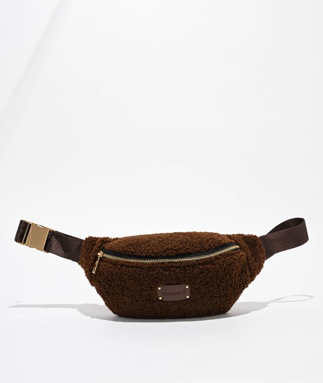 Bearpaw  Sherpa Brown Fanny Pack - BEARPAW