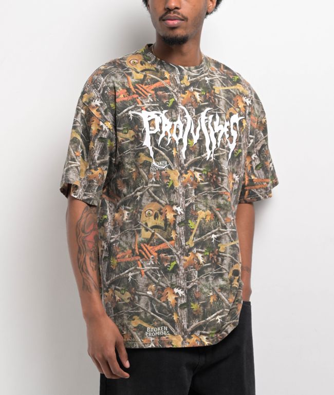 Broken Promises Haunted Woods Camo T-Shirt - Broken Promises