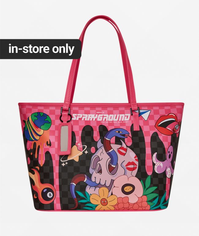 Sprayground Skull Drip Tote Bag