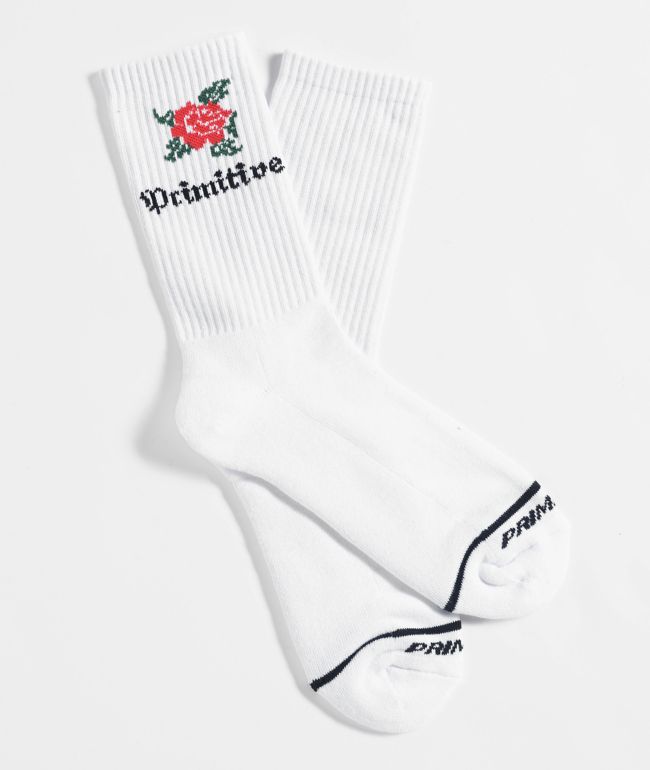Primitive Riviera White Crew Socks - Primitive