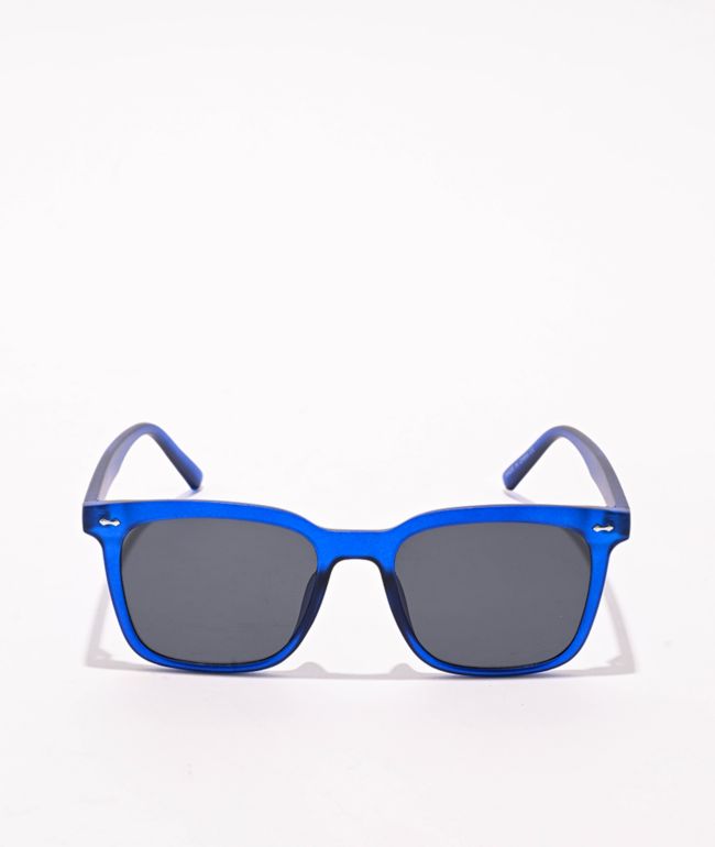 Closed Squares Blue Sunglasses - I SEA