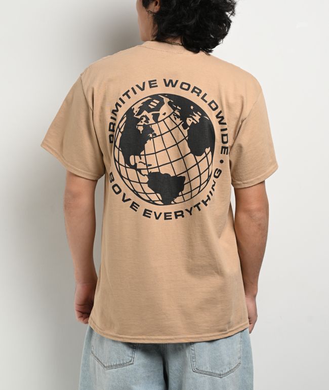 Primitive x Shaka Wear Takeover Cream T-Shirt