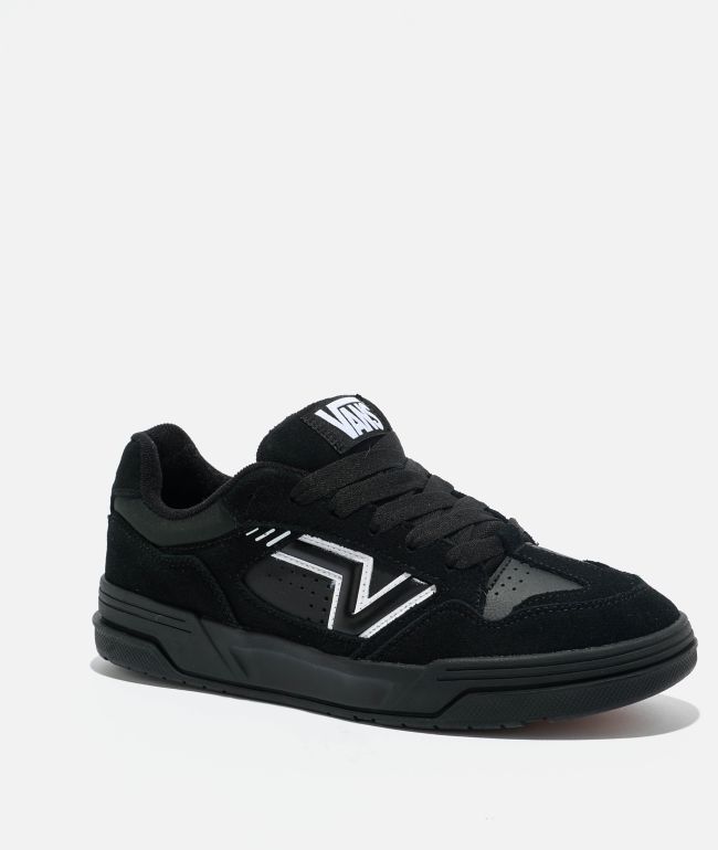 Vans Upland Black & White Skate Shoes - Vans