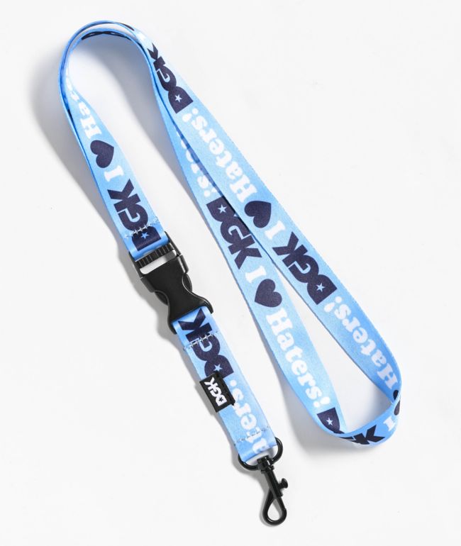DGK I Love Haters Light Blue & Navy Lanyard - DGK