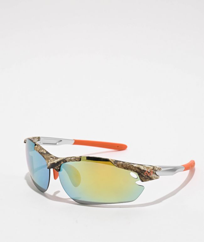 Sunscape x Realtree Edge, Silver, & Orange Hunter Sport Sunglasses - Sunscape Eyewear