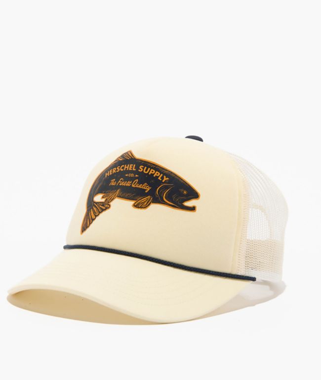 Herschel Supply Co. Marina Fish White Trucker Hat - Herschel Supply