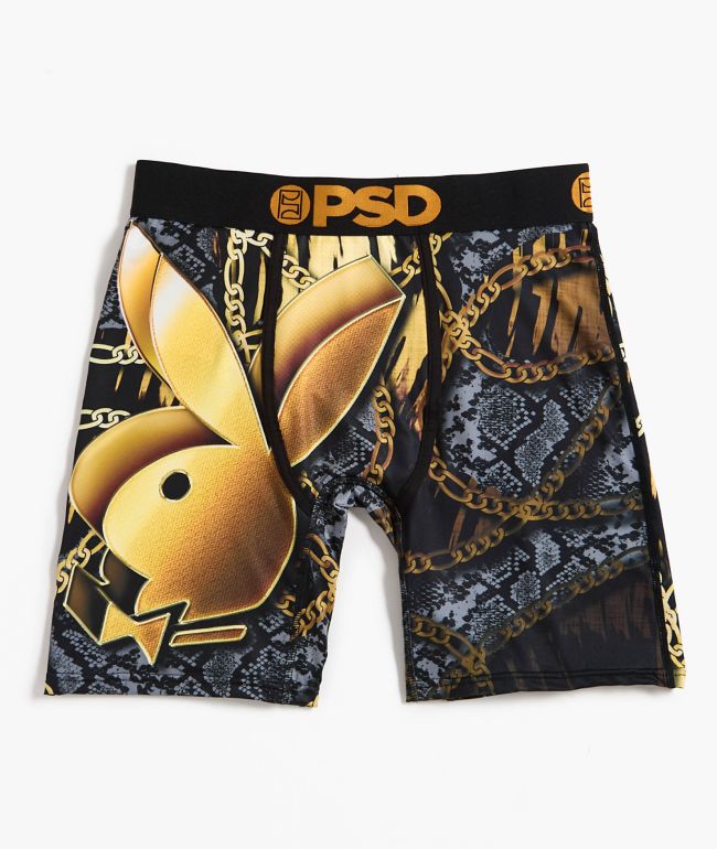 PSD x Playboy Rose Drippin' Black Boxer Briefs