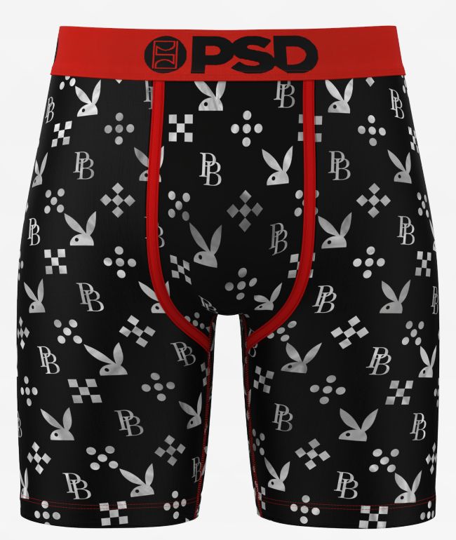 PSD x Playboy 8 Ball Black & Pink Boxer Briefs | Zumiez
