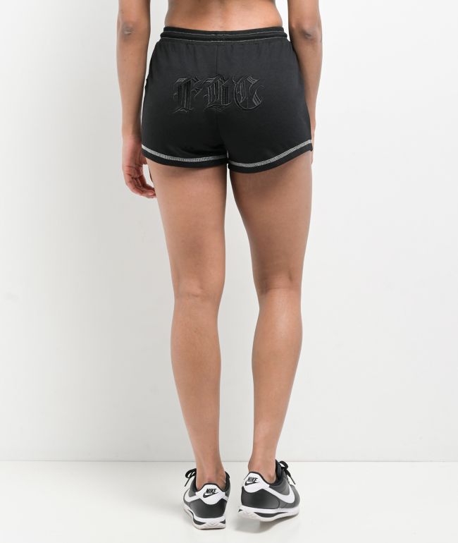 FB County Pop Stitch Black Sweat Shorts - FB County