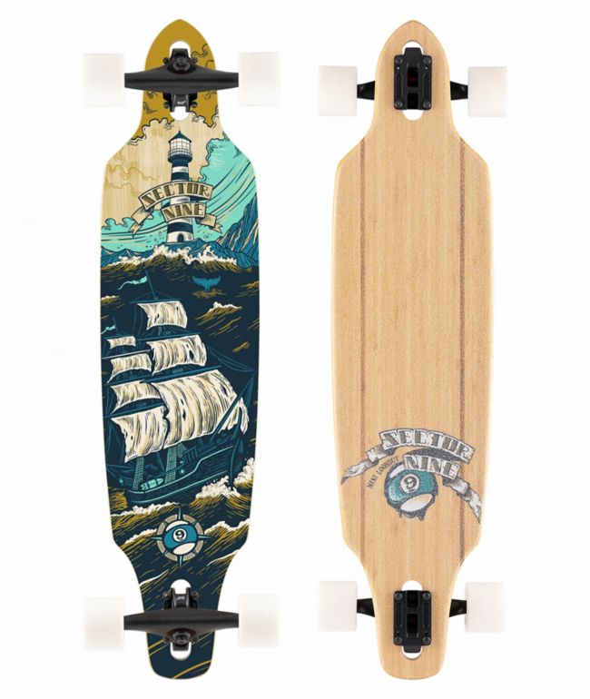 Sector 9 Mini Lookout Voyage 37.5" Drop Through Longboard Complete - Sector 9