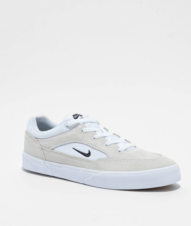 Nike SB Chron 2 White Canvas Skate Shoes | Zumiez