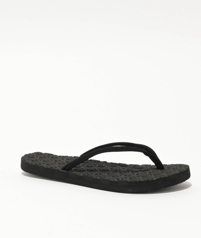 Gigi Spa Day Black Sandals - Gigi Sandals
