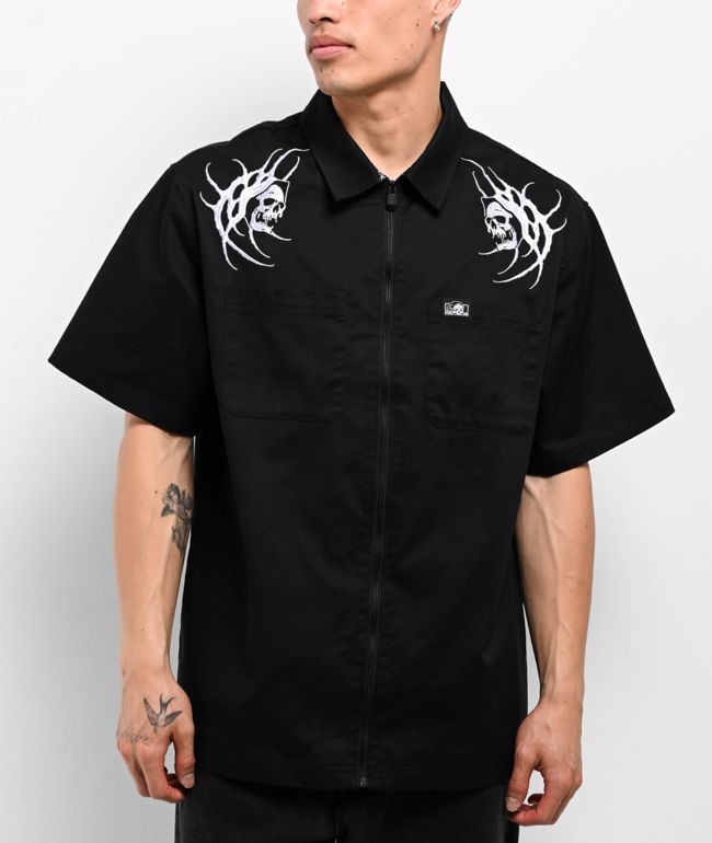 【PRO CLUB】Heavyweight ハーフジップ ワーク シャツ Pro Club Men's Heavyweight Half-Zip Work Shirt