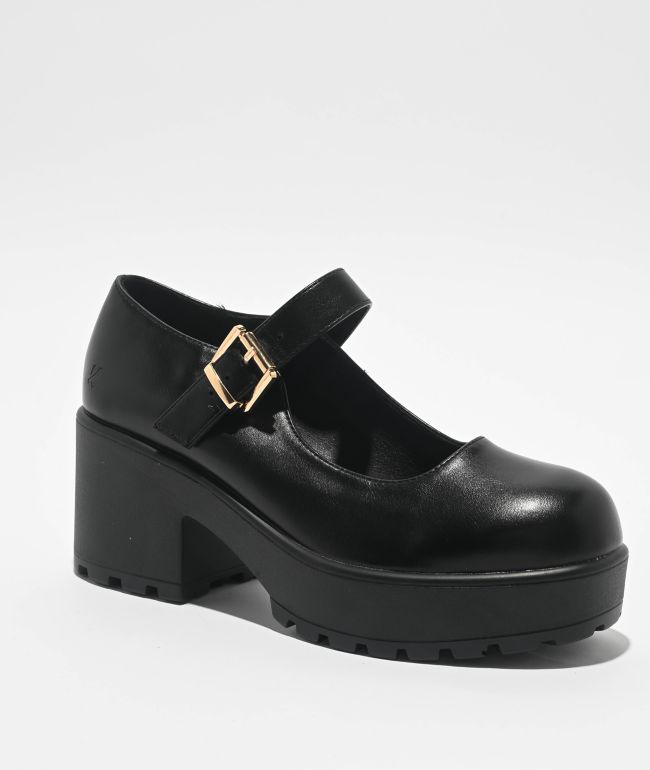 KOI Nectar Prime Tale Black Mary Jane Shoes | Zumiez