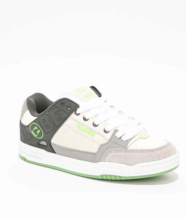 Globe Tilt Grey & Green Skate Shoes - Globe