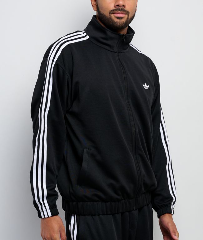 トップス adidas firebird track jacket black adidas Adicolor Classics Firebird Black Track Jacket | Zumiez