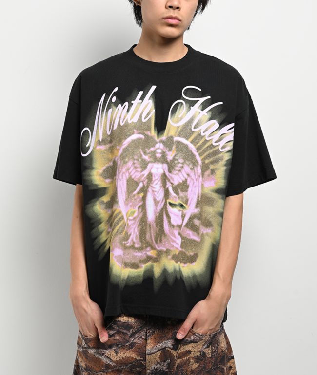 Ninth Hall Heavenly Glow Up Black T-Shirt - Ninth Hall